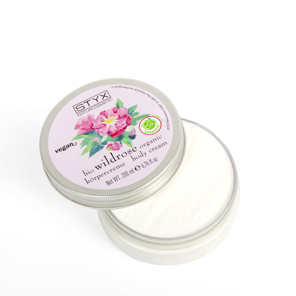BIO organic Body Cream with Wild Rose (Rosehip) 200ml